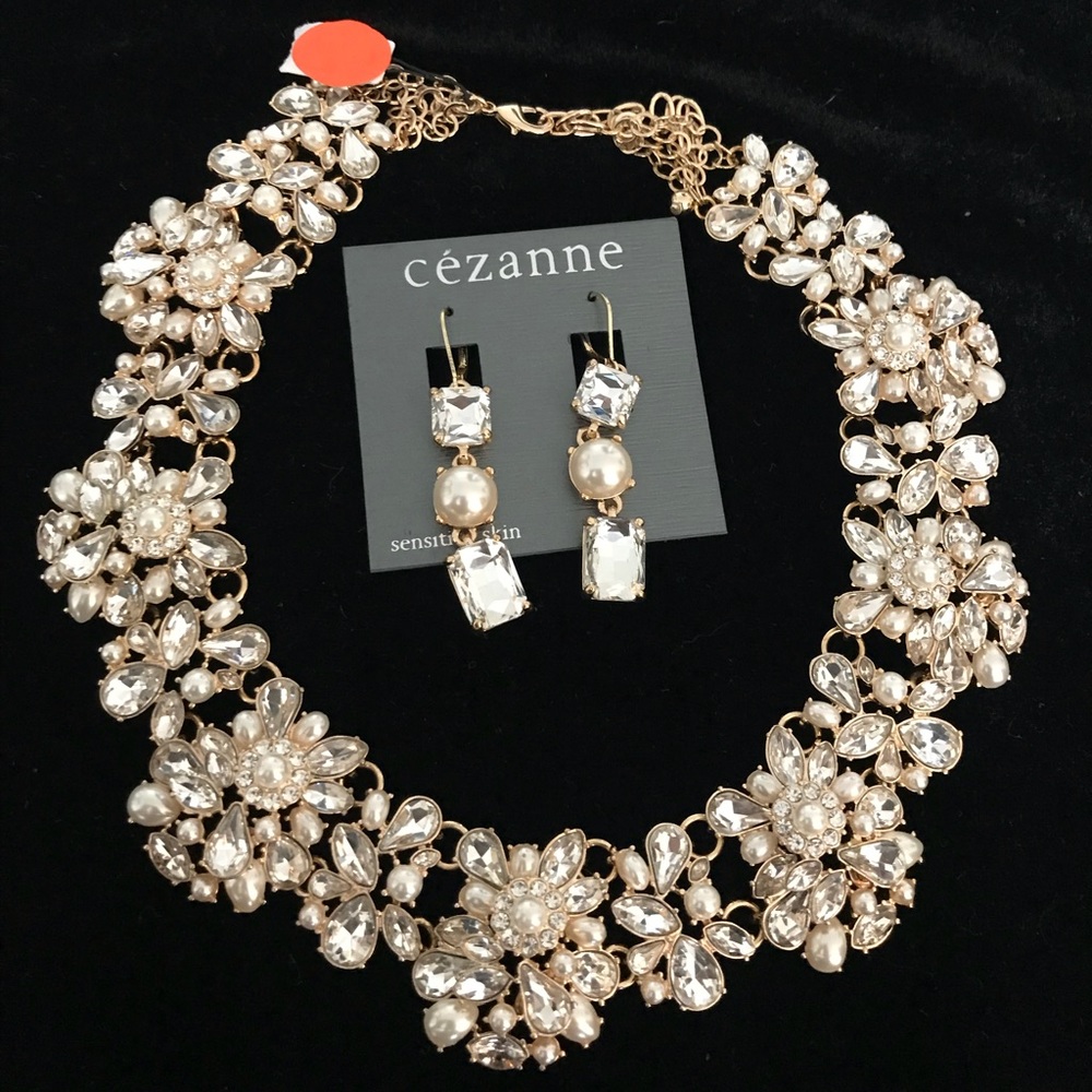 Set of fashion jewelry Cristal style Nordstrom